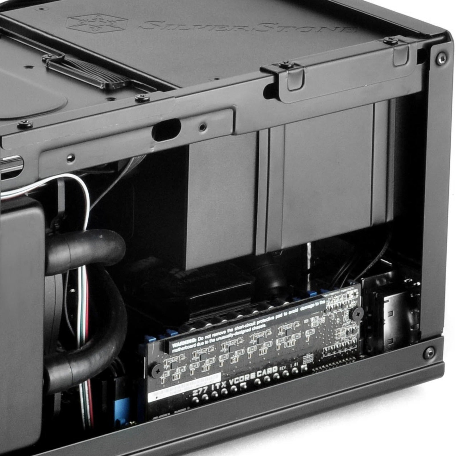 Silverstone sst-sg13b-c mini tower behuizing (zwart | 1x usb-a | 1x usb-c)