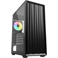 Sharkoon vk3 rgb midi tower behuizing (zwart | 2x usb-a | rgb | tempered glass)