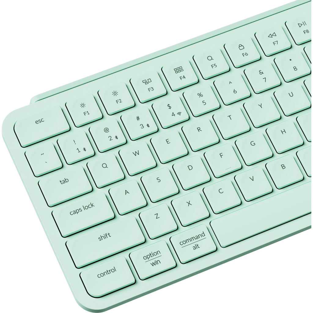 Keychron b6 pro-k7 toetsenbord (mint, us lay-out (qwerty), scissor switches, 100%, abs, 2.4 ghz | bluetooth 5.2 | usb-c)