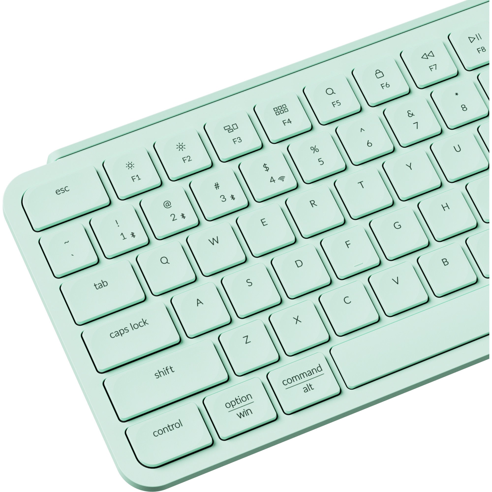 Keychron b6 pro-k7 toetsenbord (mint, us lay-out (qwerty), scissor switches, 100%, abs, 2.4 ghz | bluetooth 5.2 | usb-c)