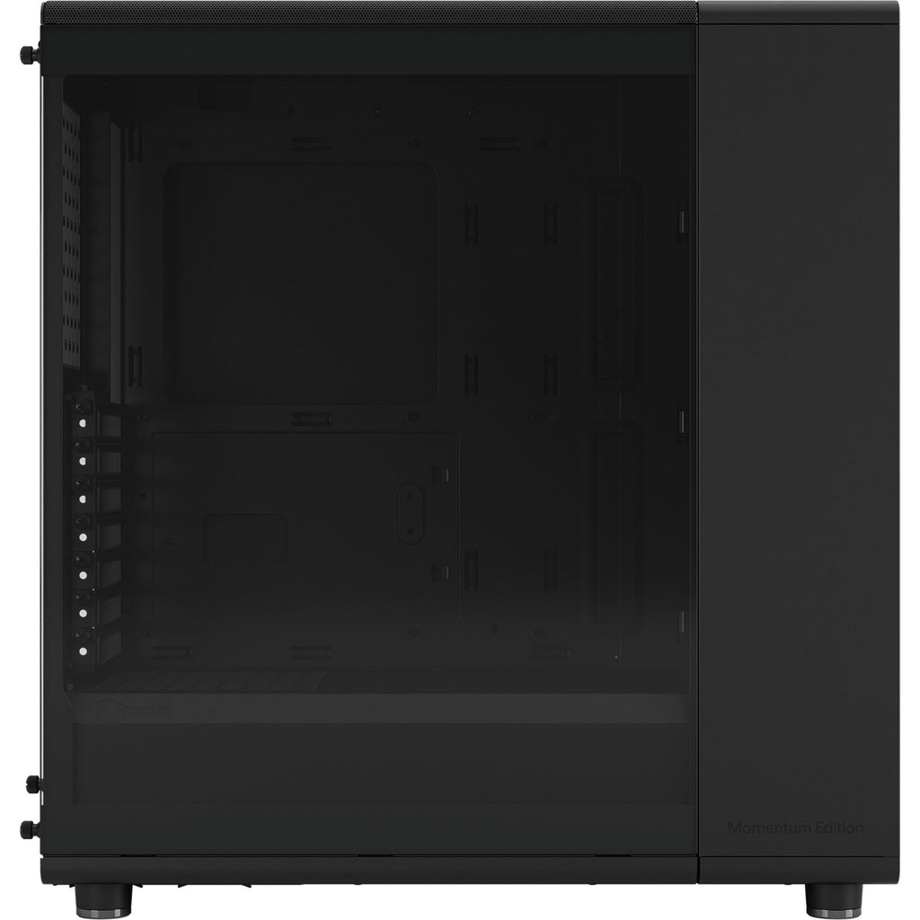 Fractal design north - momentum edition midi tower behuizing (zwart houtkleur | 2x usb-a | 1x usb-c | tempered glass)