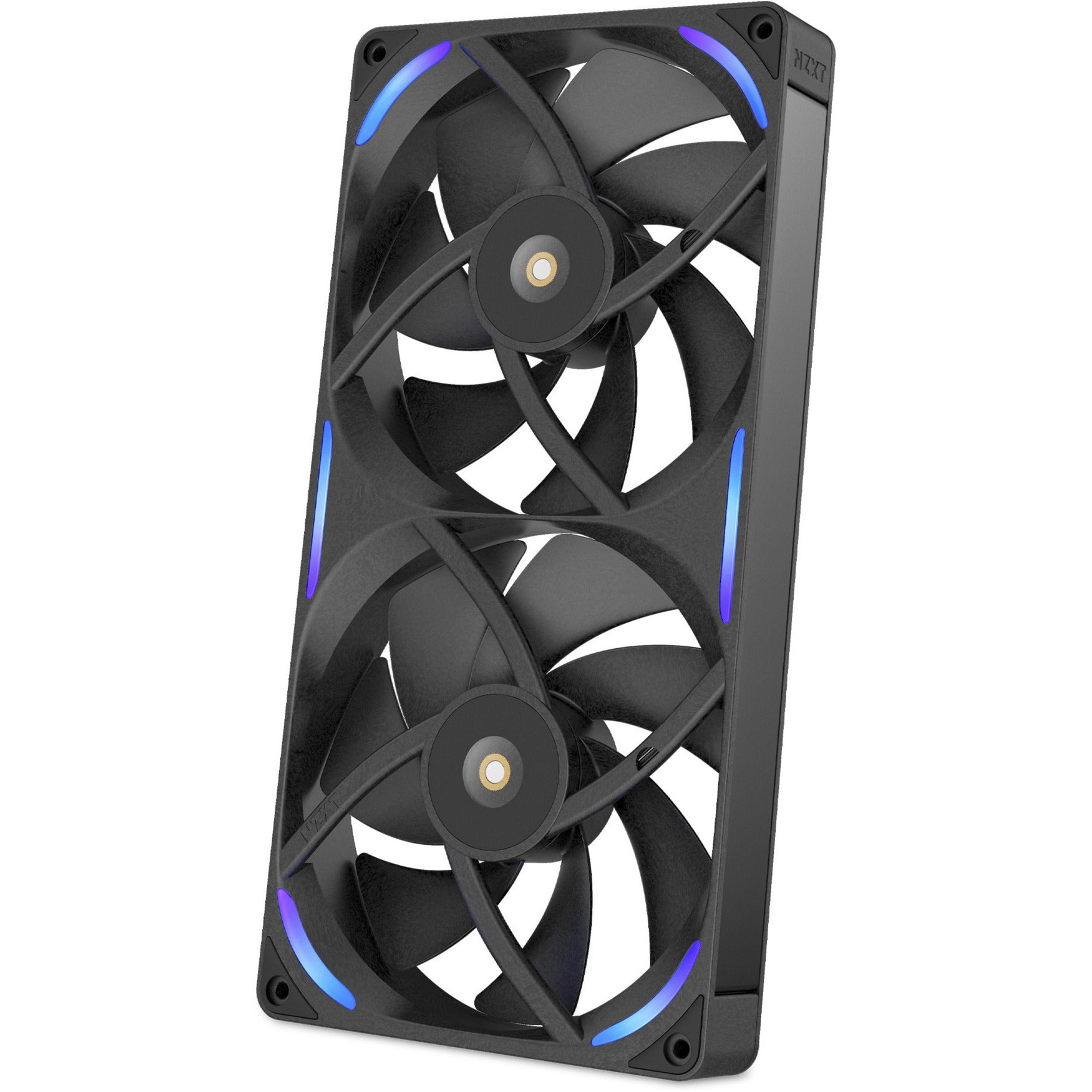 Nzxt performance fan f280x rgb case fans (zwart, 2 stuks, 280 x 140 x 30 mm, pwm)