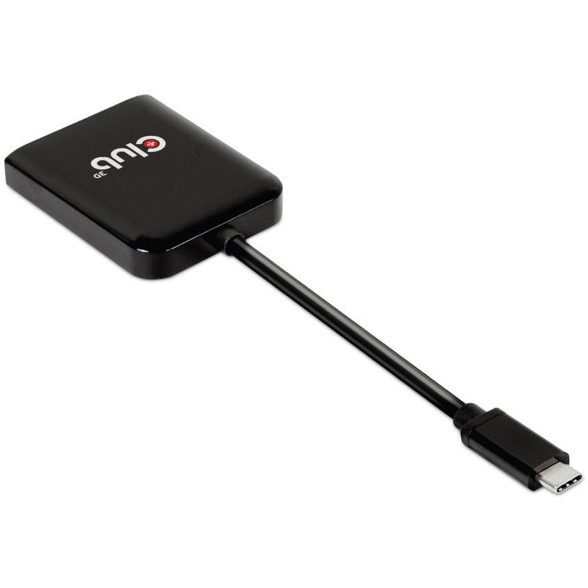 Club 3d usb 3.2 gen2 type-c (dp alt-mode) naar displayport dual monitor 4k60hz m f mst hub displayport splitter (zwart)