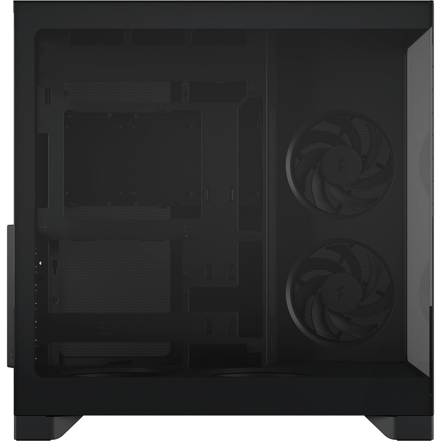 Fractal design pop 2 vision midi tower behuizing (zwart | 1x usb-a | 1x usb-c | tempered glass)