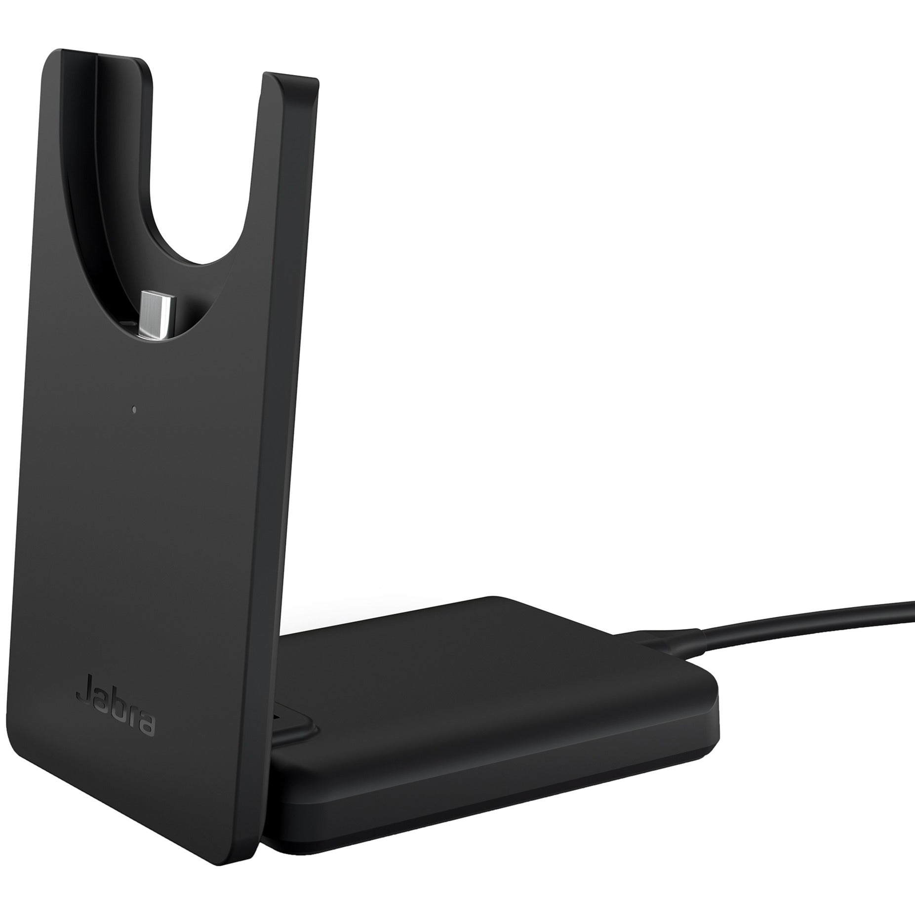 Jabra evolve2 55, incl. oplaadstandaard on-ear headset (zwart, stereo, uc, usb-a, link380a)