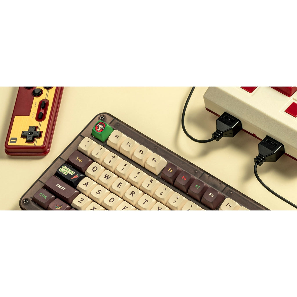 Iqunix zx75 happy ape wireless mechanical keyboard (bruin, us lay-out (qwerty), ttc holy panda, 75%, rgb leds, hot-swappable, double-shot pbt, 2.4ghz | bluetooth 5.1 | usb-c)
