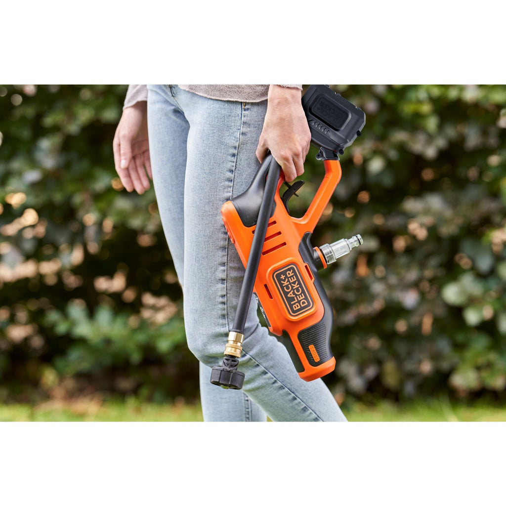 Black+decker bcpc18d1-qw 18v hogedrukreiniger (oranje zwart, 18v 2.0ah accu en oplader inbegrepen)