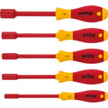 Wiha schroevendraaierset softfinish electric (rood geel, 5-delig)