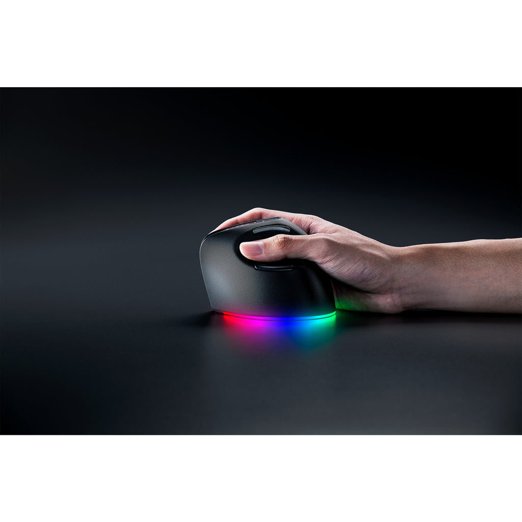 Razer pro click v2 vertical gaming muis (zwart, tot 30.000 dpi, usb-c bluetooth 2.4 ghz)