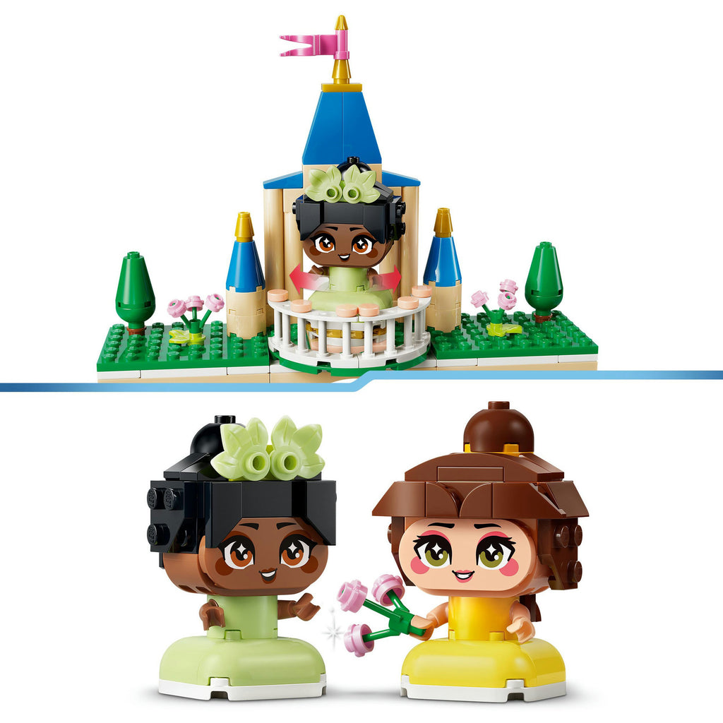 LEGO Disney Prinzessinnen 43291 Mini Belle und Tiana mit Schloss