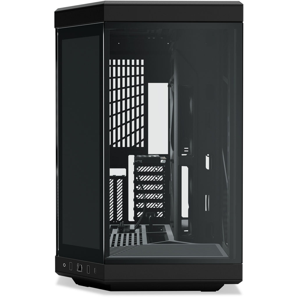 Hyte y70 touch infinite midi tower behuizing (zwart | 2x usb-a | 1x usb-c | tempered glass)
