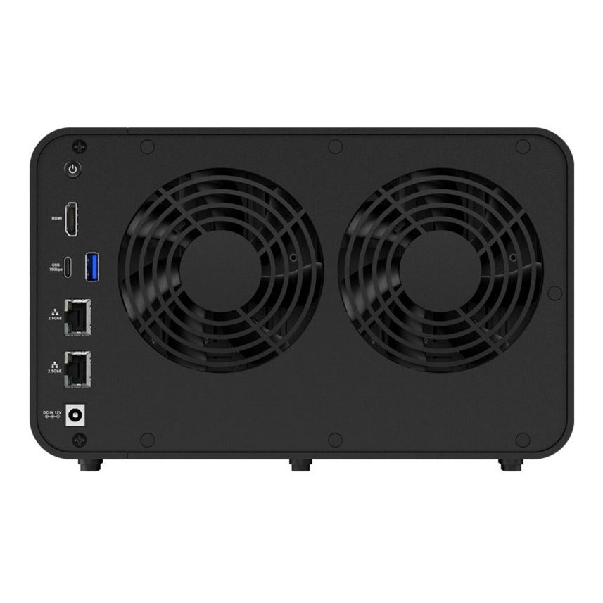 Terramaster f6-424 nas (zwart, 2x 2.5gbe, hdmi, usb)