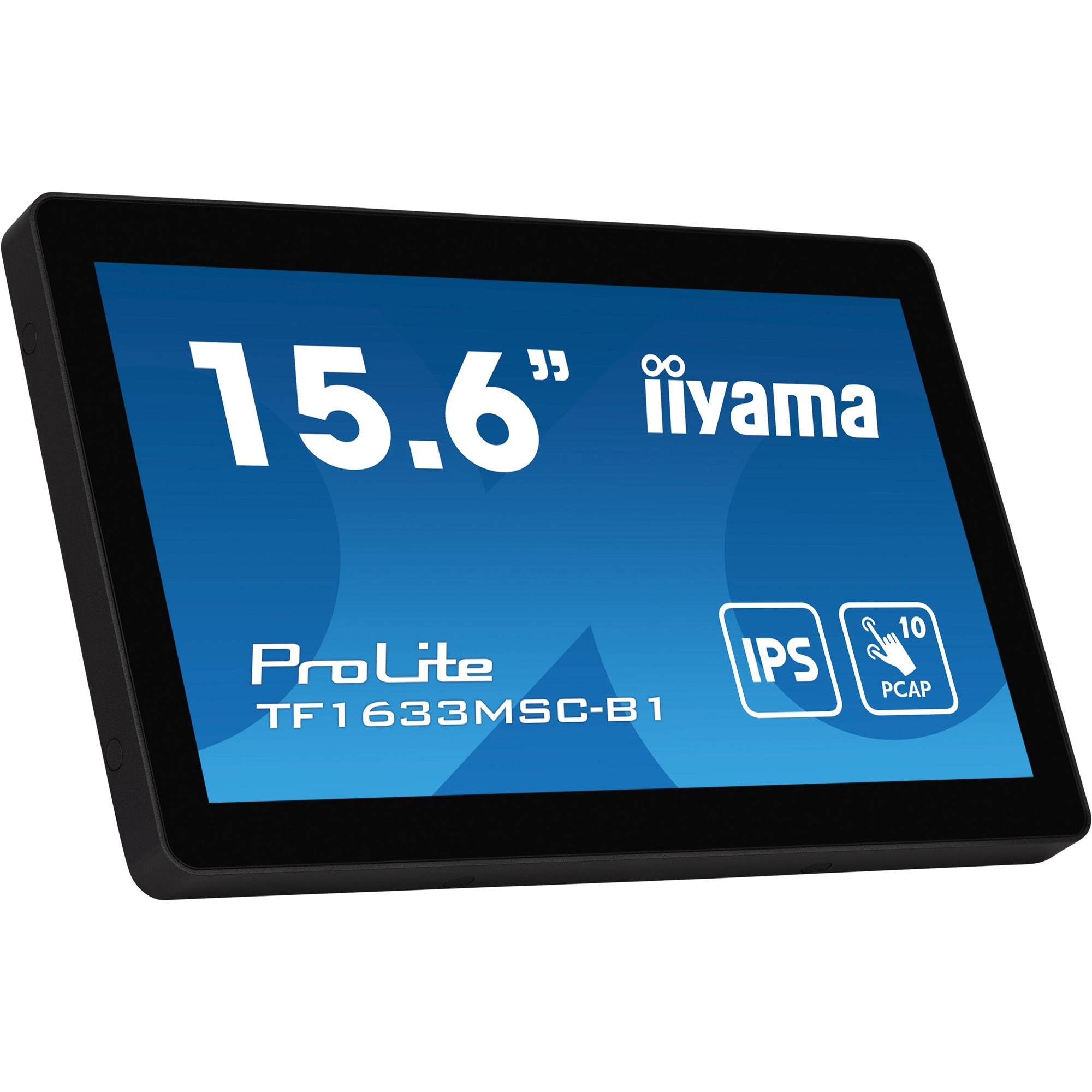 Iiyama prolite tf1633msc-b1 15.6 touchscreen monitor (zwart, hdmi, displayport, 2x usb-a)