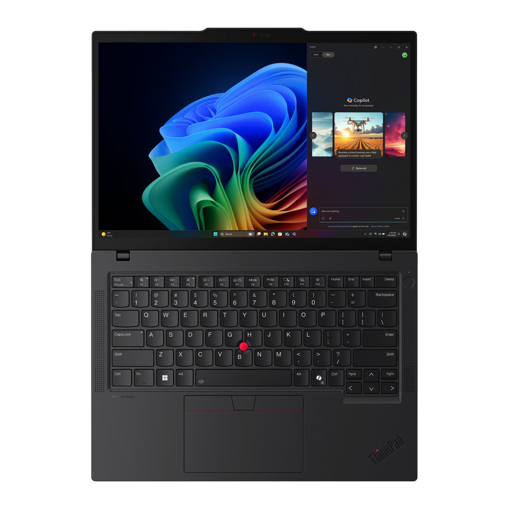 Lenovo thinkpad t14 gen 6 (21qj0053mh) 14 copilot+ laptop (zwart | ryzen ai 7 pro 350 | radeon 860m graphics | 32 gb | 1 tb ssd)
