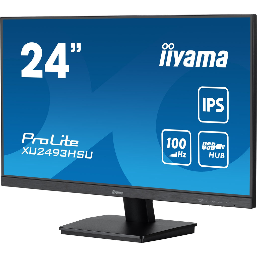 Iiyama prolite xu2493hsu-b7 24 monitor (zwart (mat), hdmi, displayport, 2x usb-a, usb-b)