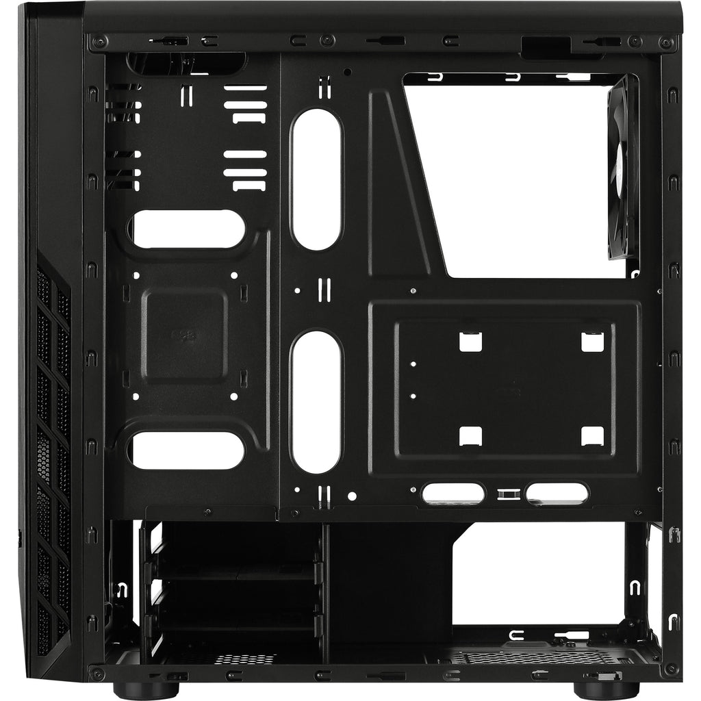 Aerocool rift midi tower behuizing (zwart | 3x usb-a | rgb | window)
