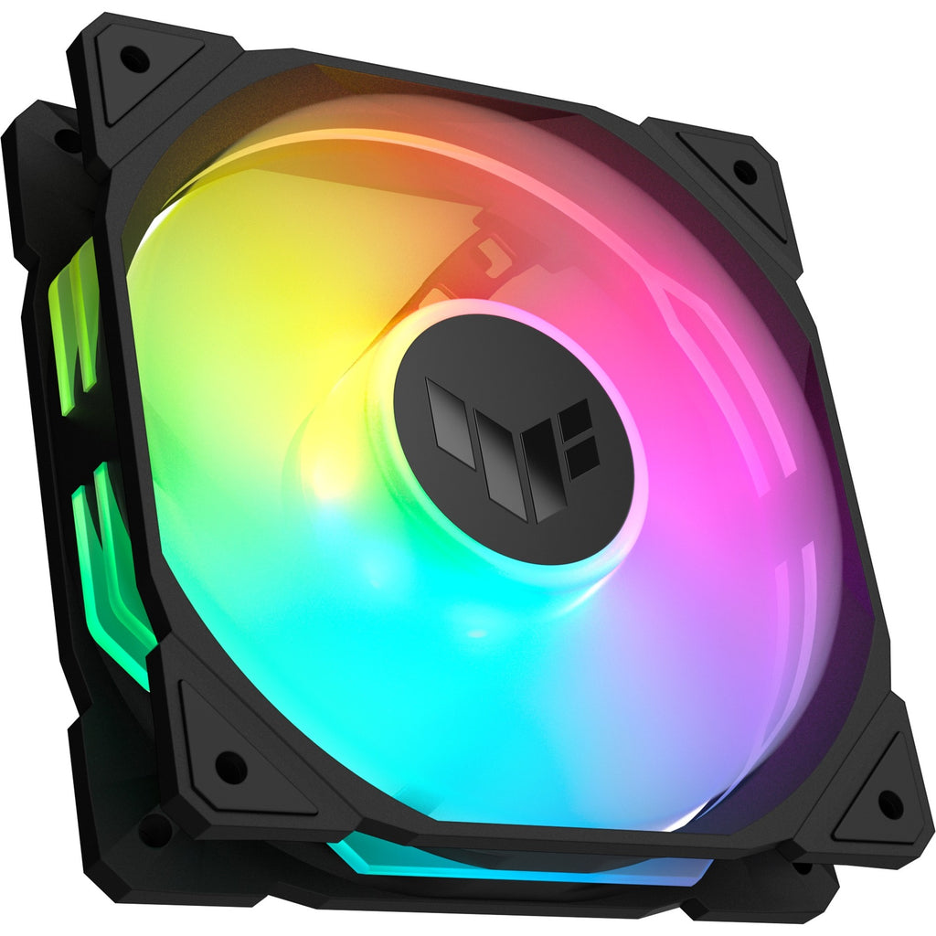 Asus tuf gaming tr120 argb reverse case fans (zwart transparant, 3 stuks, 120 x 120 x 28 mm)