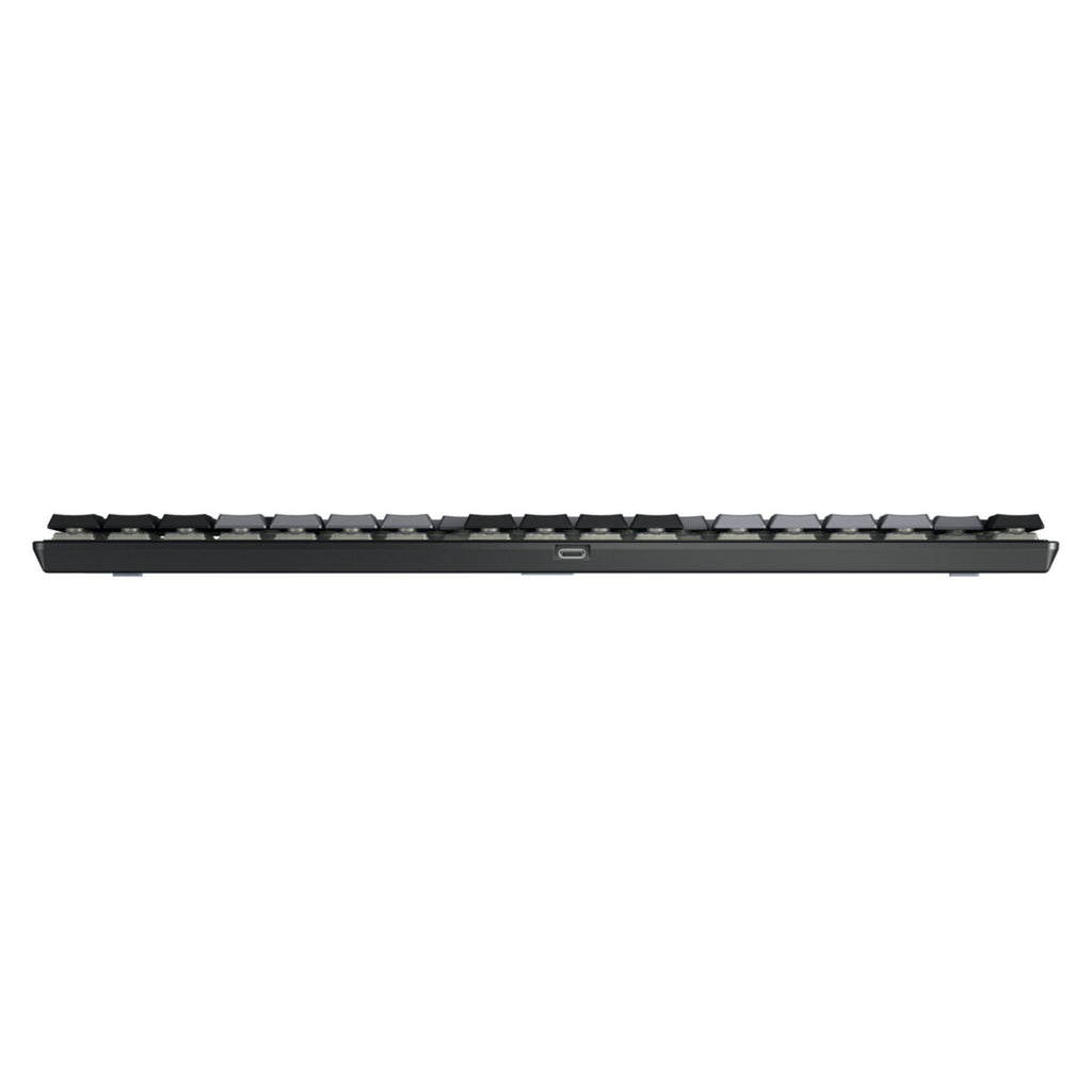 Cherry kc 500 mx lp tkl mechanisch toetsenbord (zwart, us lay-out (qwerty), mx low profile 2.0 ivory, 80% (tkl), white leds, pbt keycaps)
