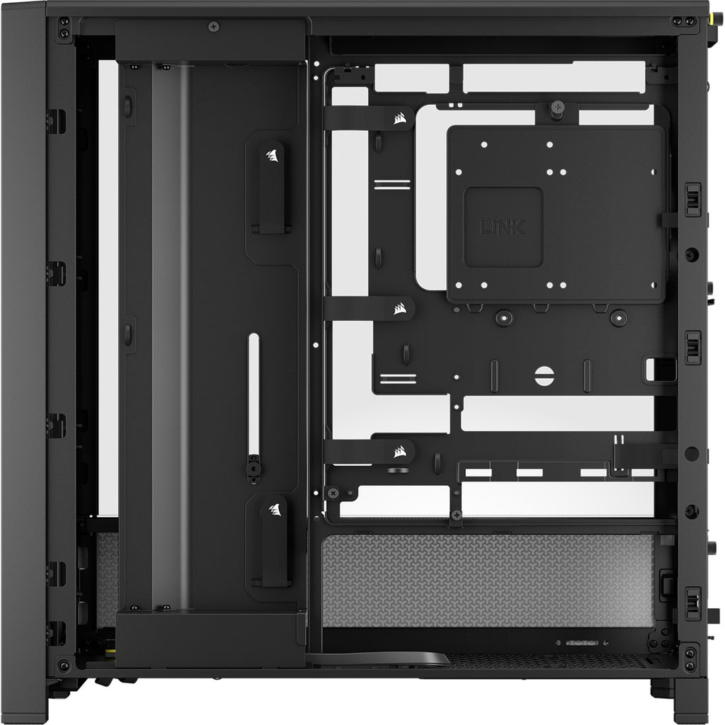 Corsair frame 4000d midi tower behuizing (zwart | 2x usb-a | 1x usb-c | tempered glass)