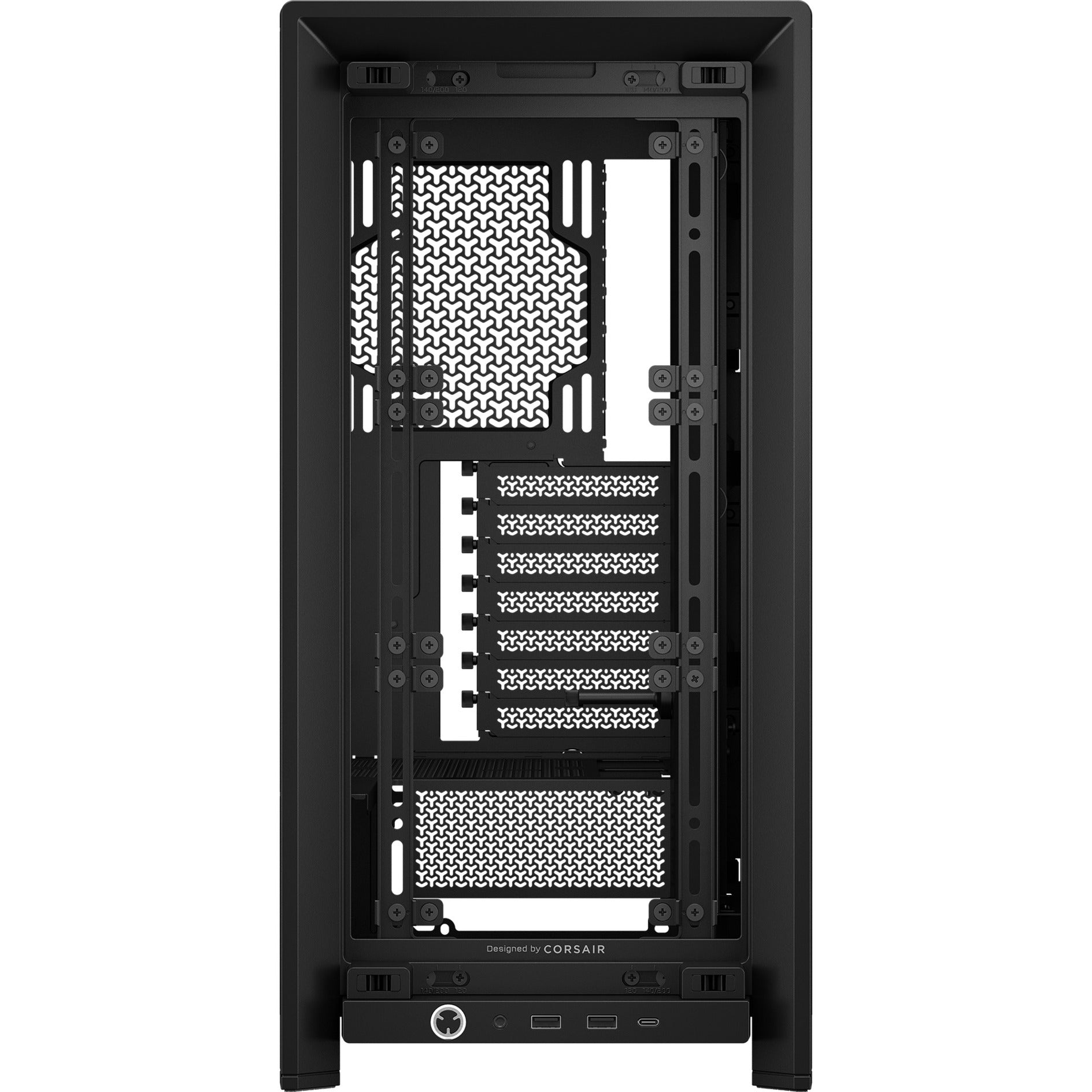 Corsair frame 4000d midi tower behuizing (zwart | 2x usb-a | 1x usb-c | tempered glass)