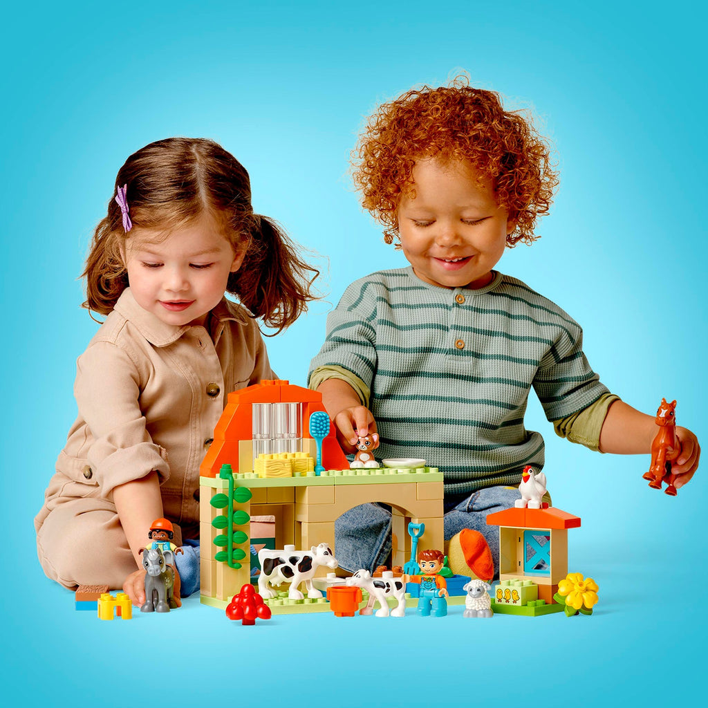 Lego duplo dieren verzorgen op de boerderij - 10416