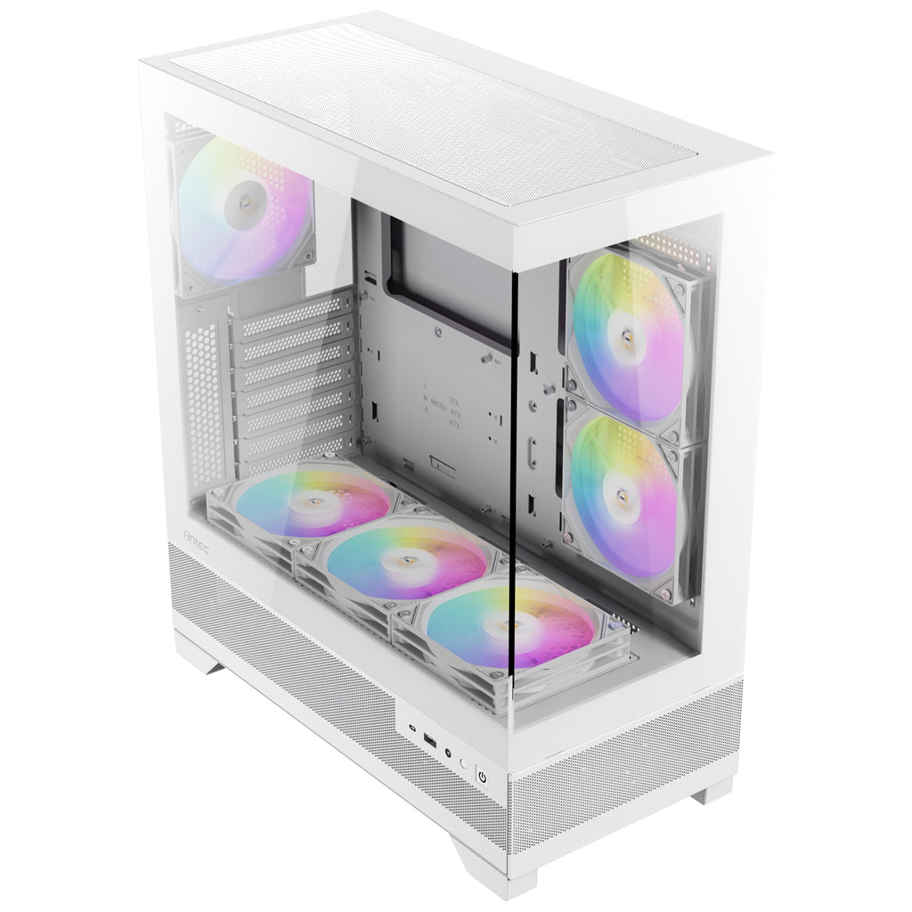 Antec cx700 elite rgb midi tower behuizing (wit | 2x usb-a | tempered glass)