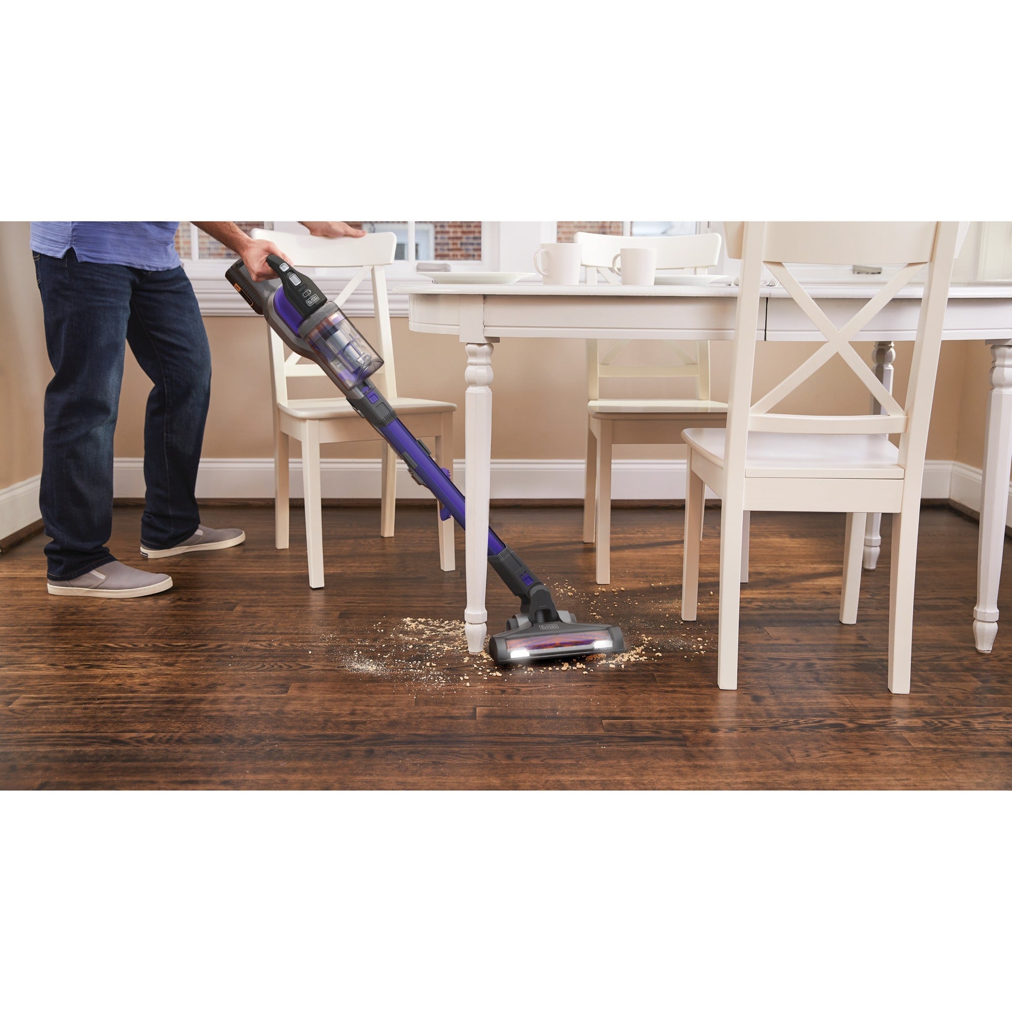 Black+decker 36v 4-in-1 powerseries extreme pet steelstofzuiger (paars)