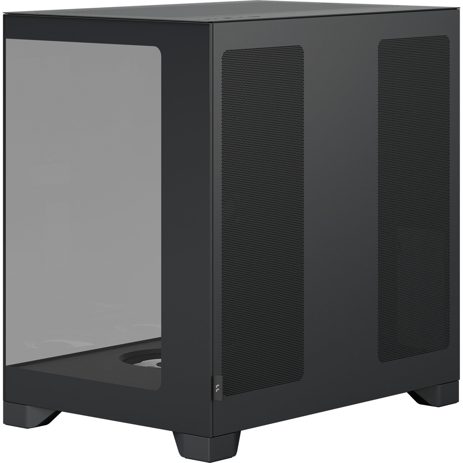 Fractal design pop 2 vision rgb midi tower behuizing (zwart | 1x usb-a | 1x usb-c | rgb | tempered glass)