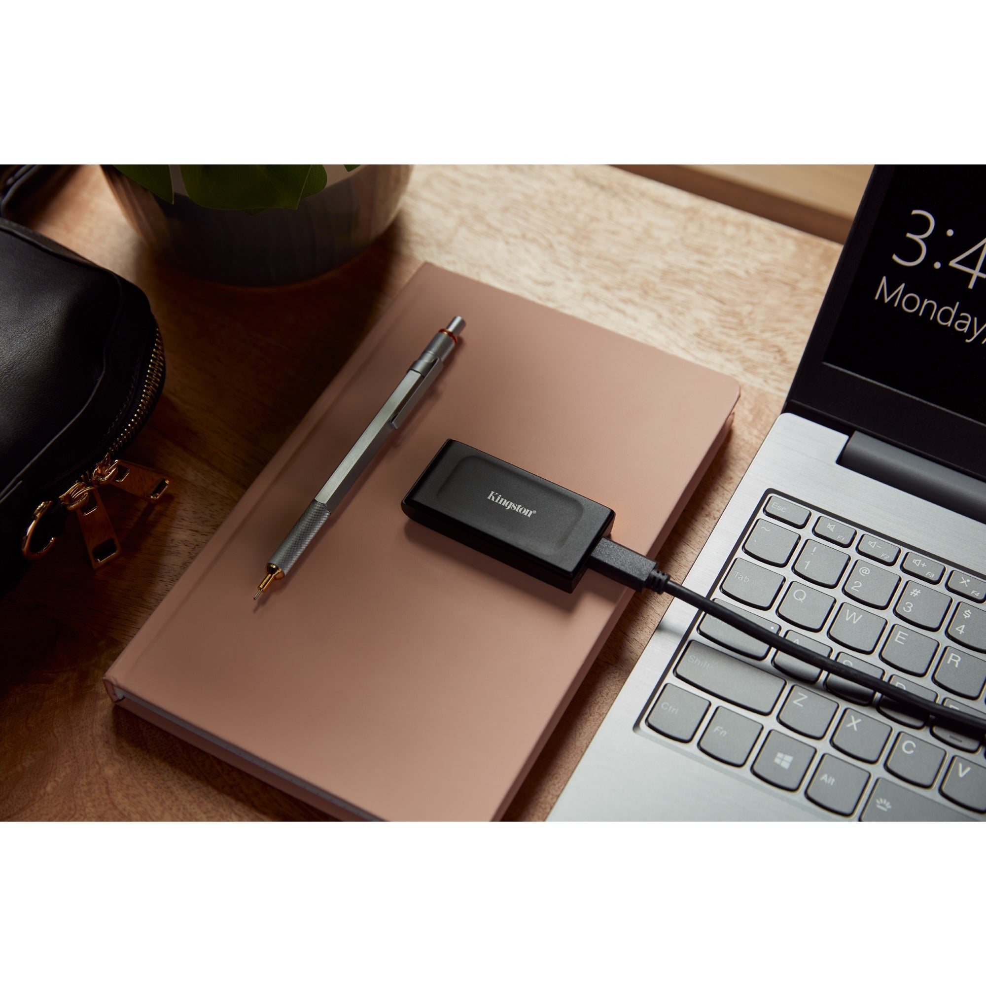 Kingston xs1000 portable 2 tb externe ssd (zwart, sxs1000 2000g, usb-a 3.2 (10 gbit s))