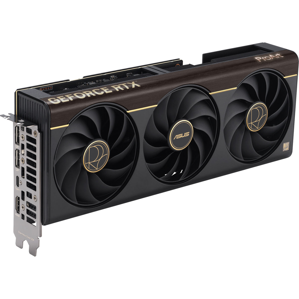 Asus proart geforce rtx 5070 ti oc grafische kaart (2x displayport, 1x hdmi 2.1, 1x usb-c, dlss 4)