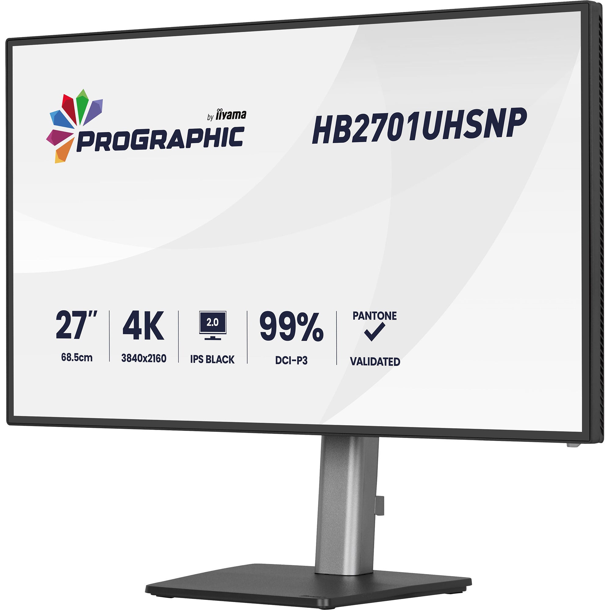 Iiyama prographic hb2701uhsnp-b1 27 4k uhd monitor (zwart (mat), hdmi, displayport, usb-c, audio)