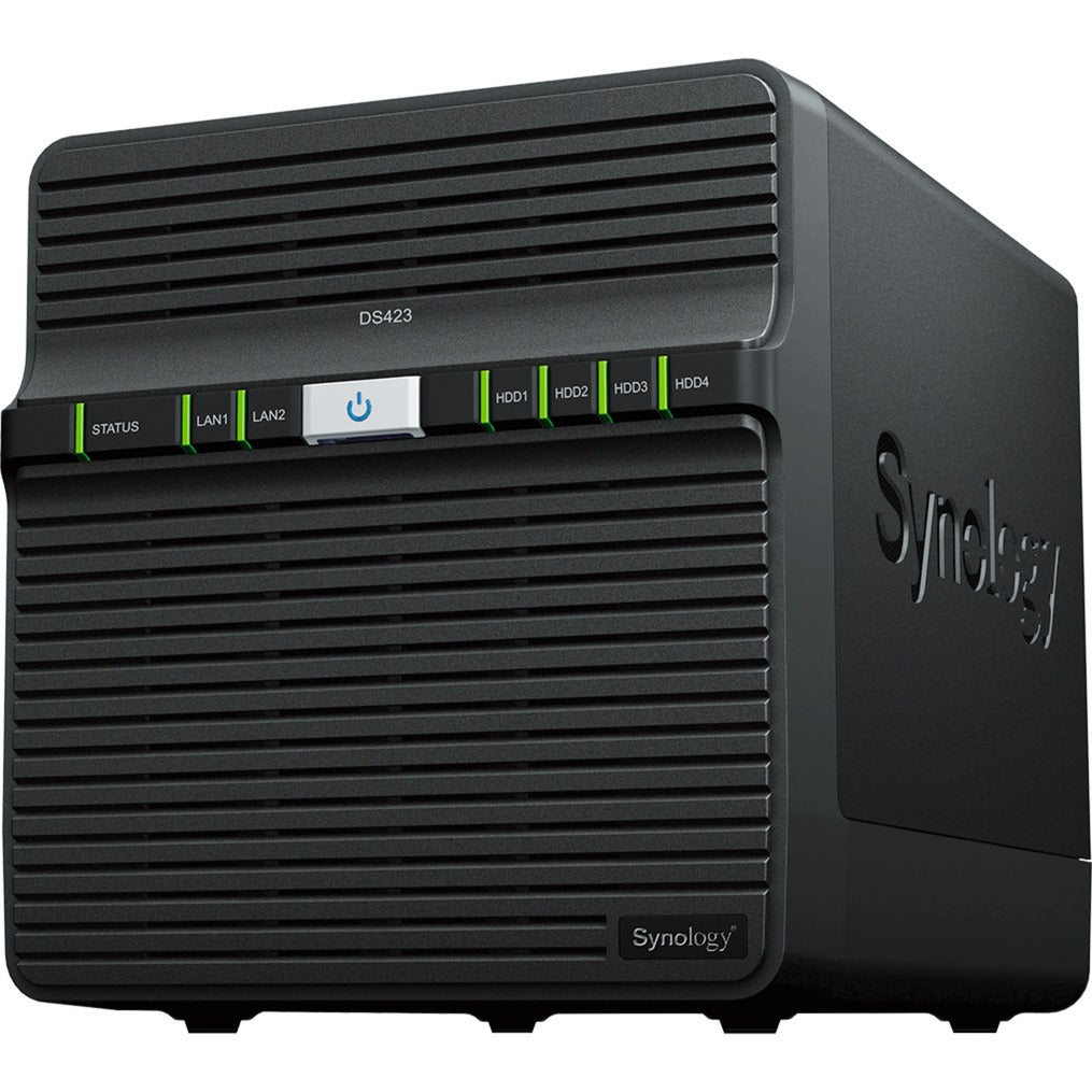 Synology diskstation ds423 nas (zwart, 2x rj-45, 2x usb-a 3.2 (5 gbit s))