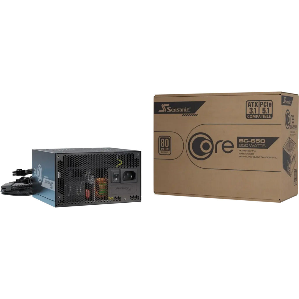 Seasonic core bc-650 atx 3.1 650 watt voeding (zwart, 2x pcie)