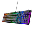 Trust gxt 866 torix hoogwaardig mechanisch gaming-toetsenbord, gaming toetsenbord (zwart, us lay-out, huano red, rgb)