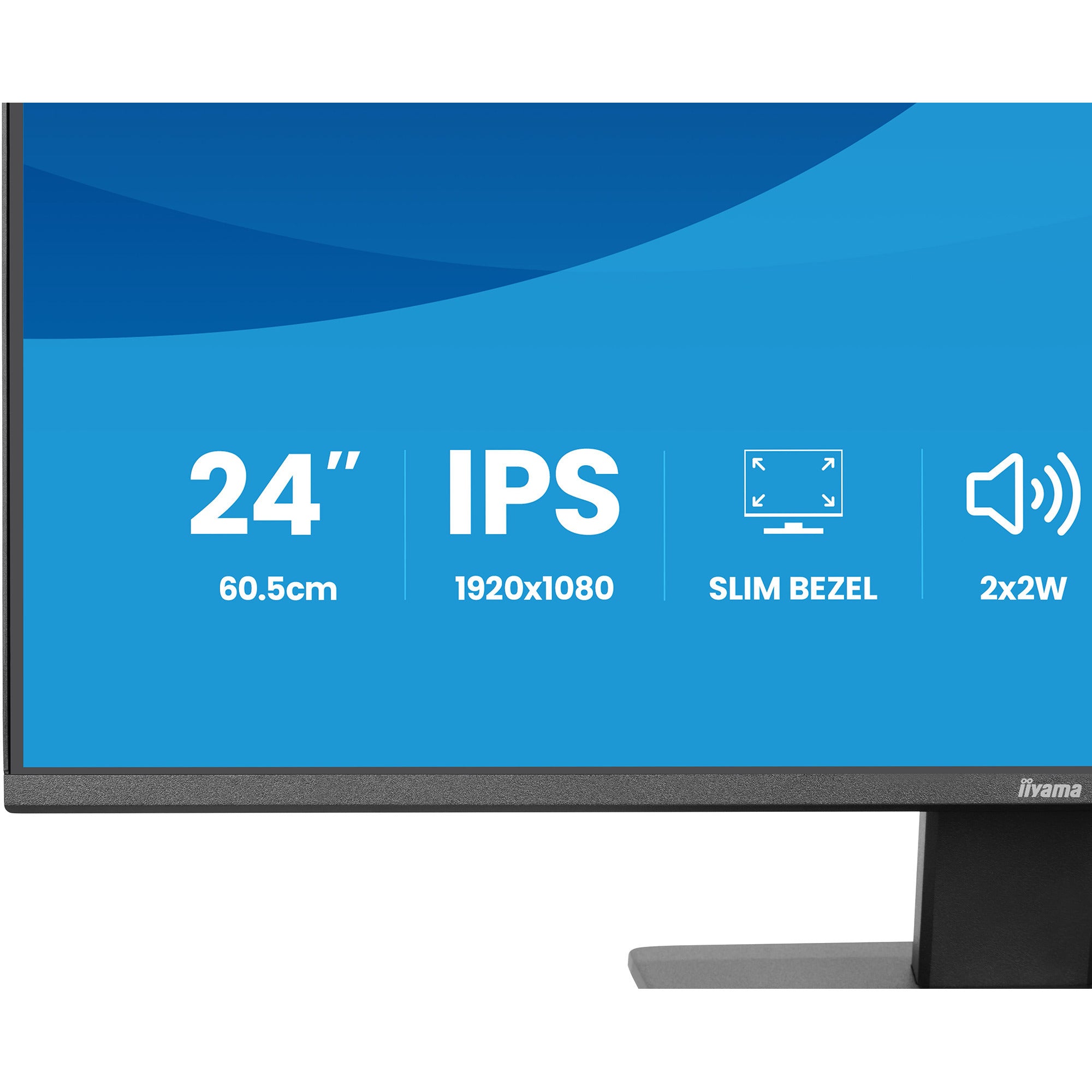 Iiyama prolite x2493hsu-b1 23.8 monitor (zwart (mat), 120 hz, hdmi, displayport, usb, audio)