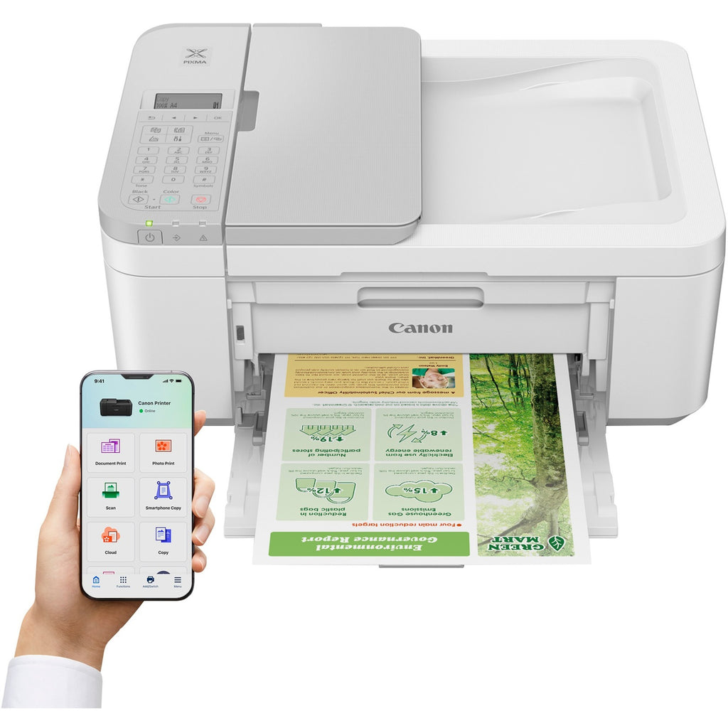 Canon pixma tr4756i all-in-one inkjetprinter met faxfunctie (wit, usb, wlan, kopie, scan, fax)