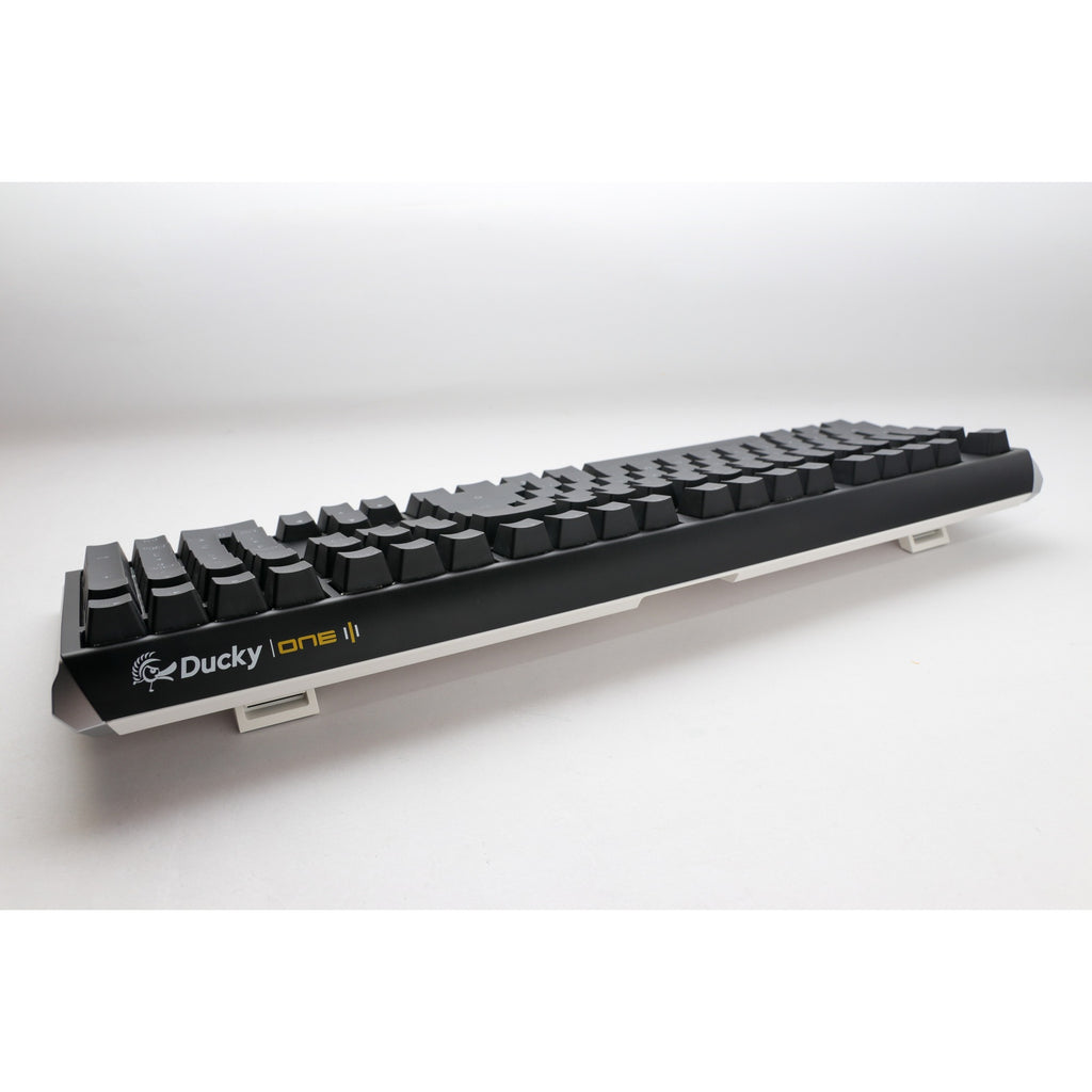 Ducky one 3 classic, toetsenbord (zwart wit, us lay-out, cherry mx red, rgb led, double-shot pbt, hot-swappable, quack mechanics)