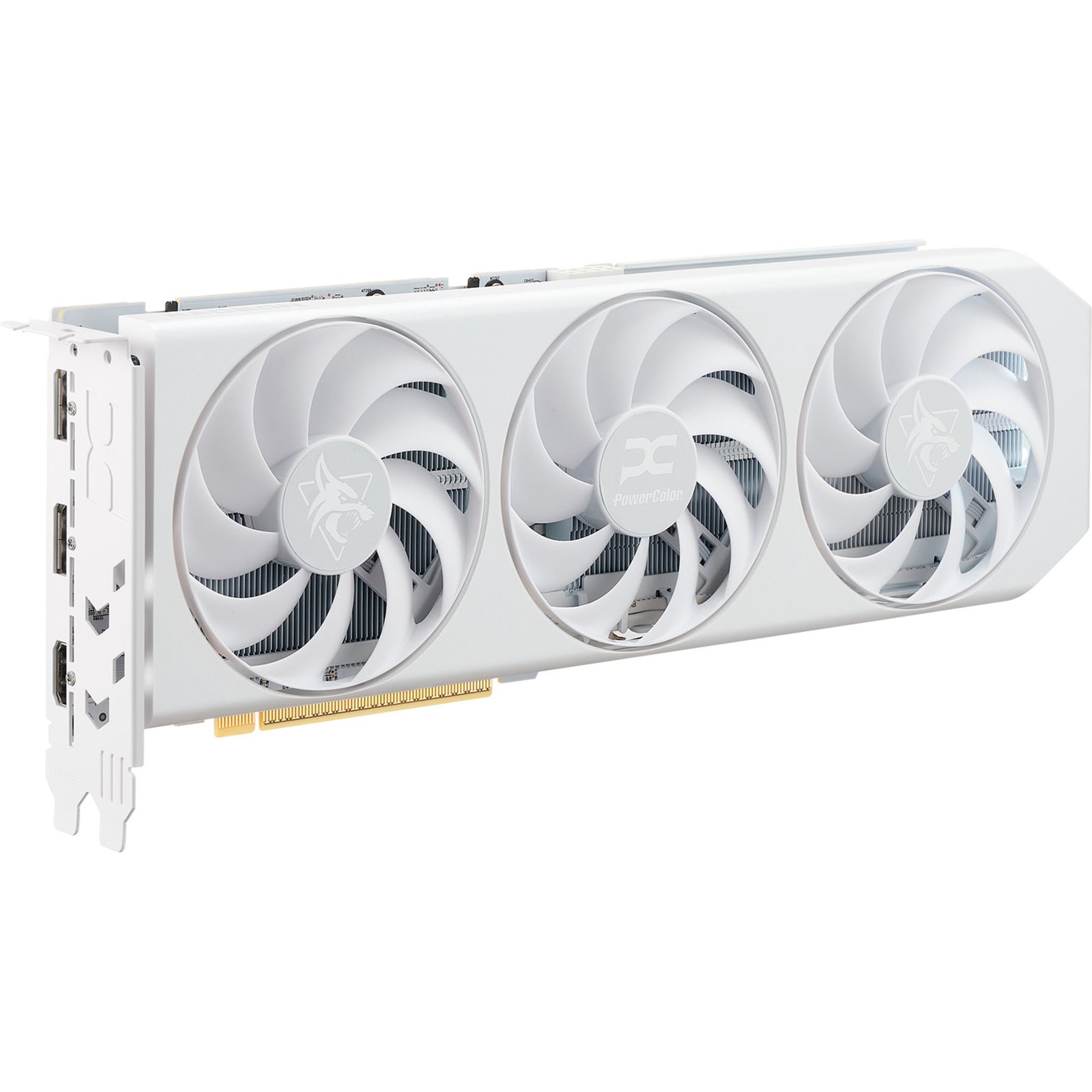 Powercolor radeon rx 9060 xt hellhound spectral white 16g grafische kaart (wit, rdna4, gddr6, 2x displayport, 1x hdmi 2.1)