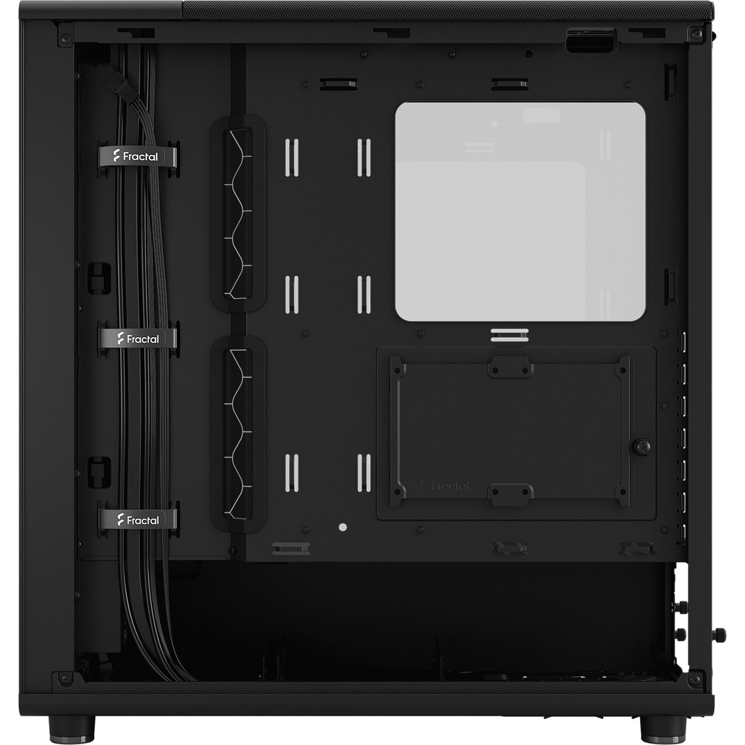 Fractal design north momentum edition midi tower behuizing (zwart houtkleur | 2x usb-a | 1x usb-c | tempered glass)