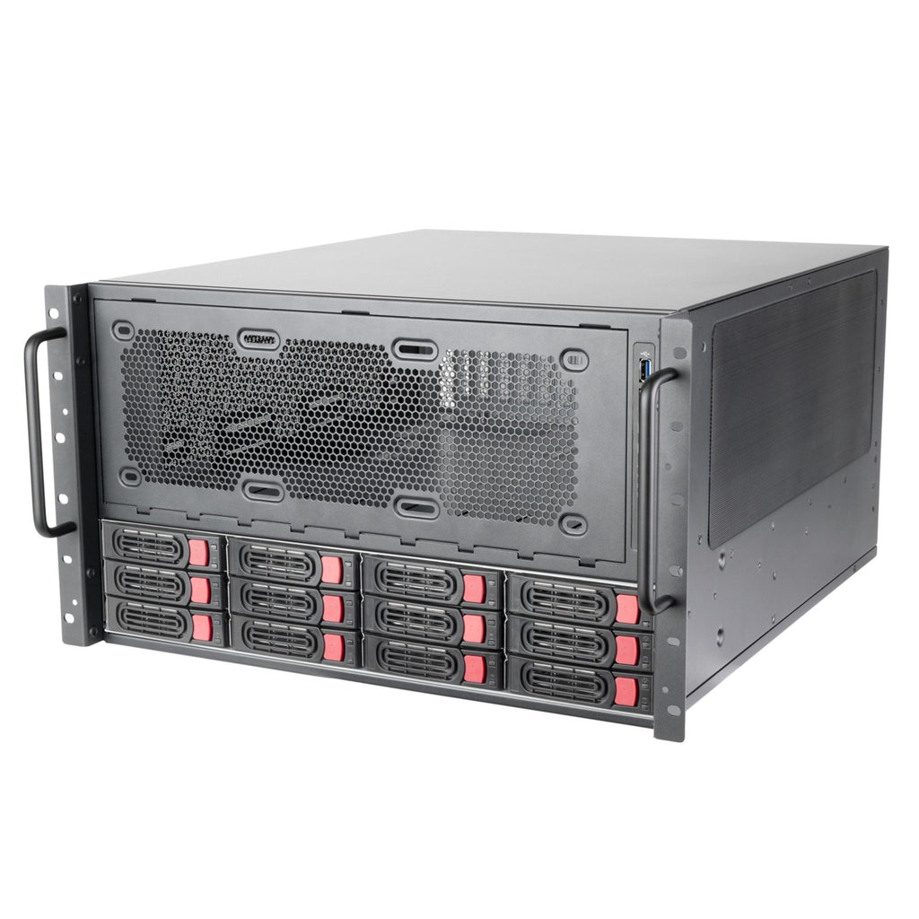 Silverstone rm61-312, rack, serverbehuizing (zwart | 6u)