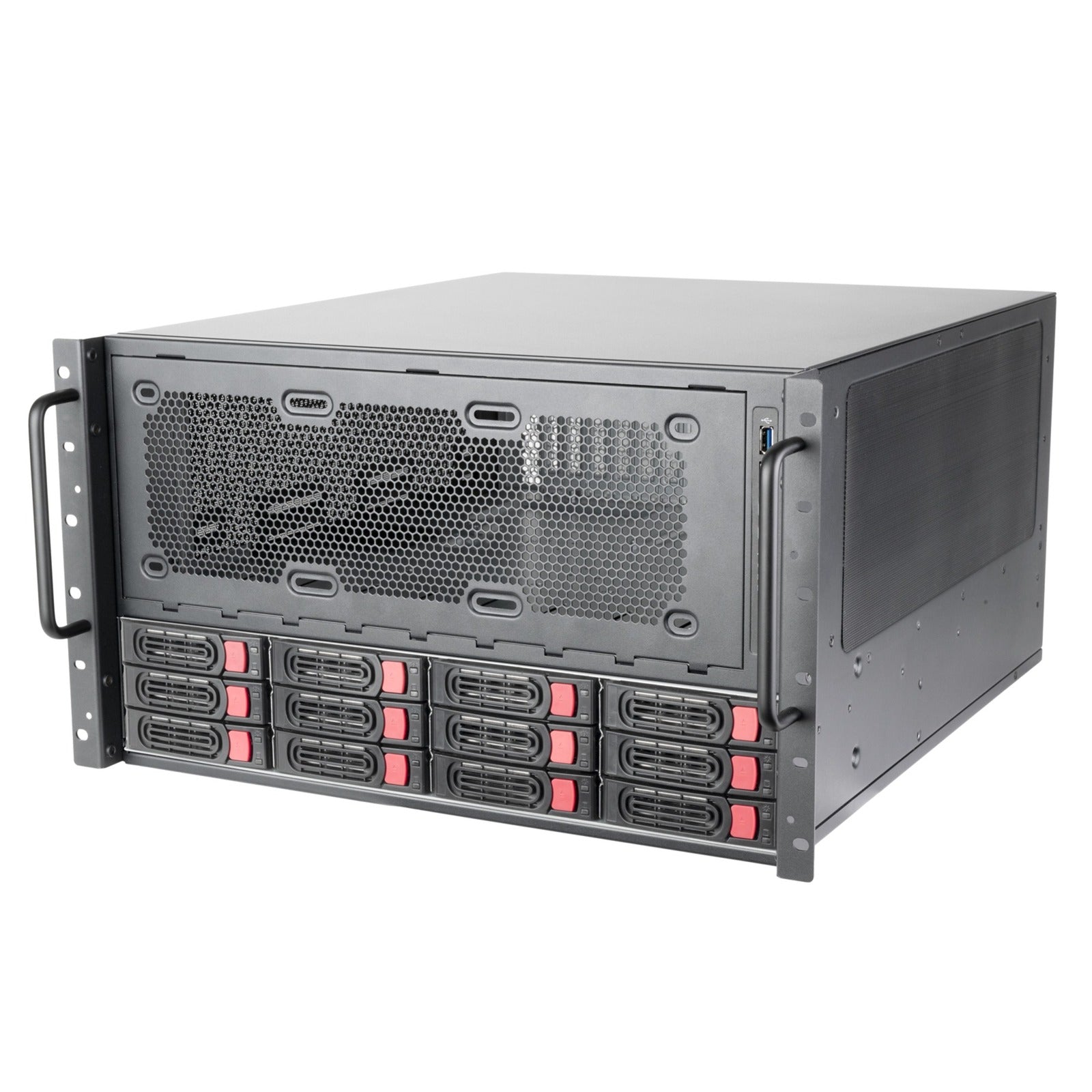 Silverstone rm61-312, rack, serverbehuizing (zwart | 6u)