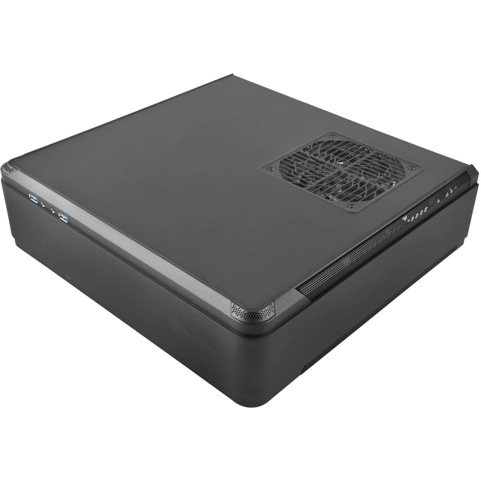 Silverstone sst-ftz01b-e desktop behuizing (zwart | 2x usb-a)