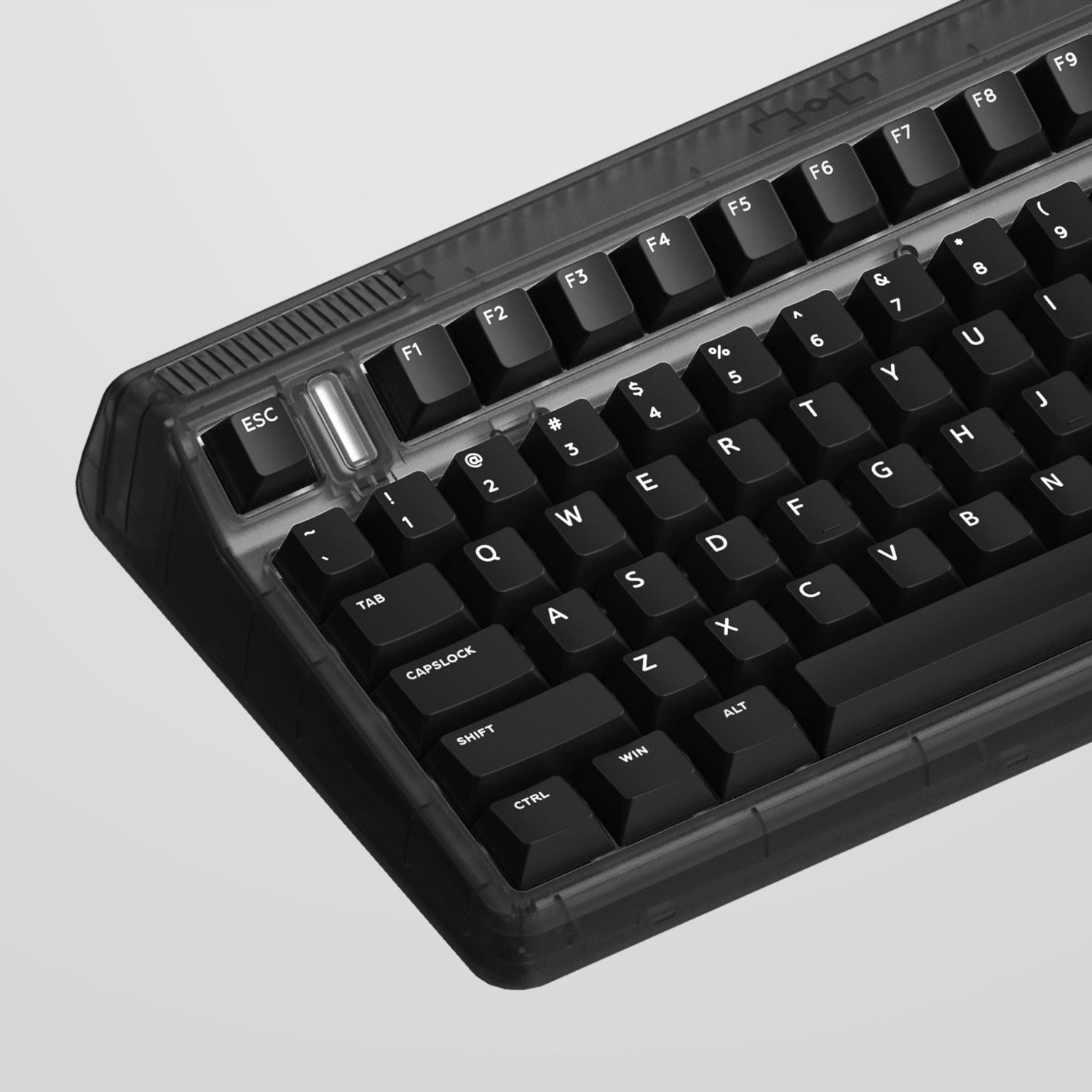Iqunix og80 dark side wireless mechanical keyboard (zwart, us lay-out (qwerty), gateron red, 80% (tkl), rgb leds, hot-swappable, pbt, 2.4ghz | bluetooth 5.1 | usb-c)