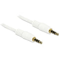 Delock 3,5 mm male > 3.5 mm male kabel (wit, 5 meter)
