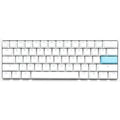 Ducky one 2 pro mini white classic, gaming toetsenbord (wit, us lay-out, cherry mx brown, rgb led, double-shot pbt, quack mechanics, 60%)