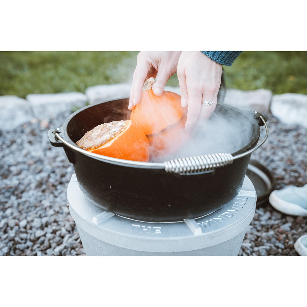 The windmill dutch oven 6 qt zonder pootjes kookpan (zwart, ø 31,5 cm | 5.9 liter)