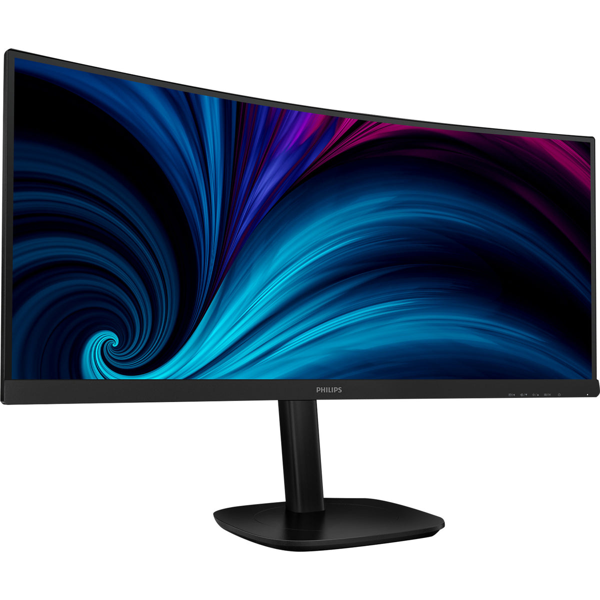 Philips 34b2u3600c 34 curved ultrawide monitor (zwart, 1x displayport, 1x hdmi, 1x usb-c, 4x usb-a, 1x rj-45, 120 hz)
