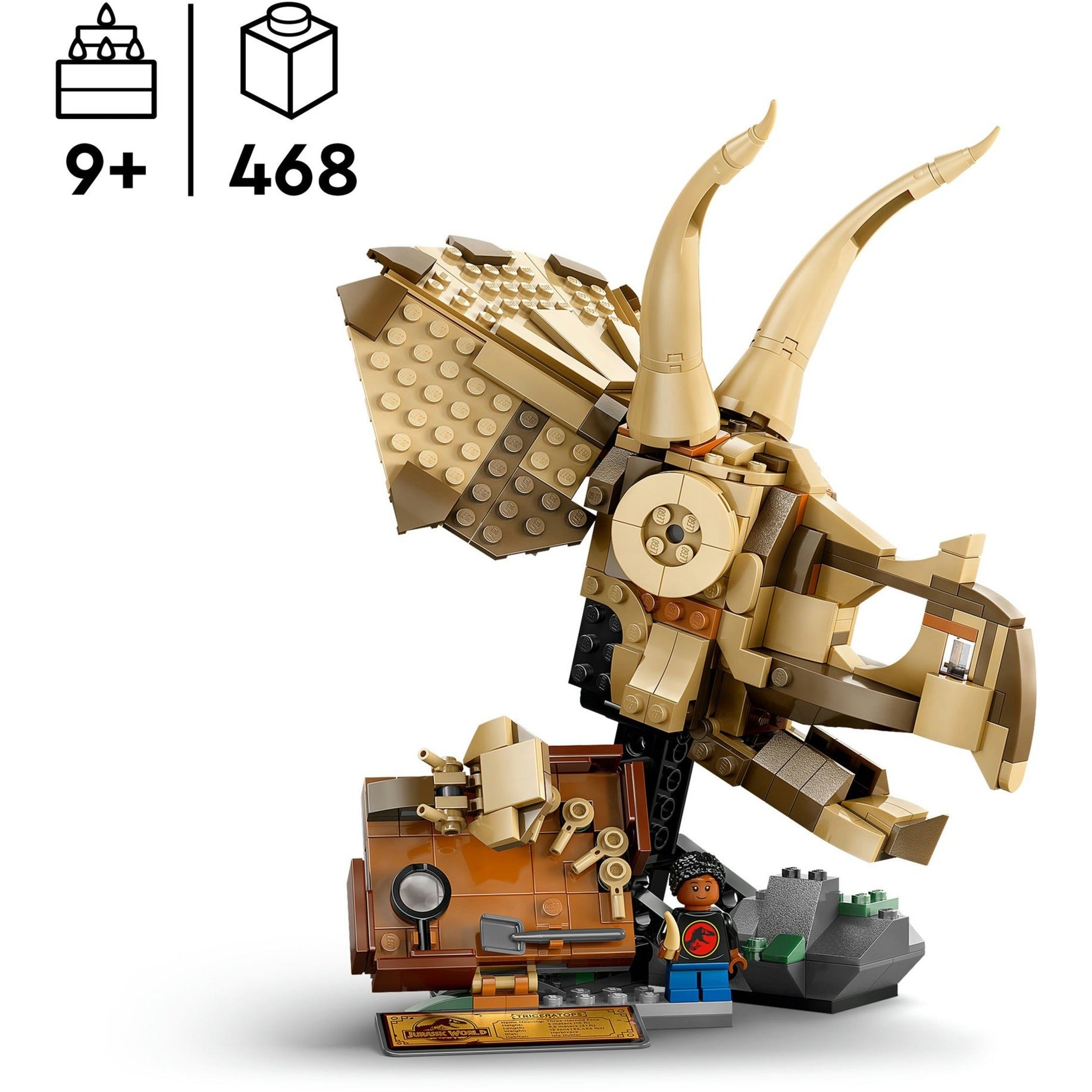 Lego Jurassic World 76969 Dinosaurierfossil: Triceratops-Schädel