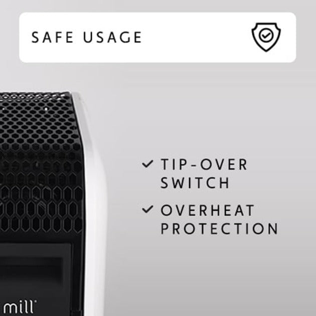 Mill gentle air wifi olieradiator oil2000wifi3 black (wit zwart, 2000w)