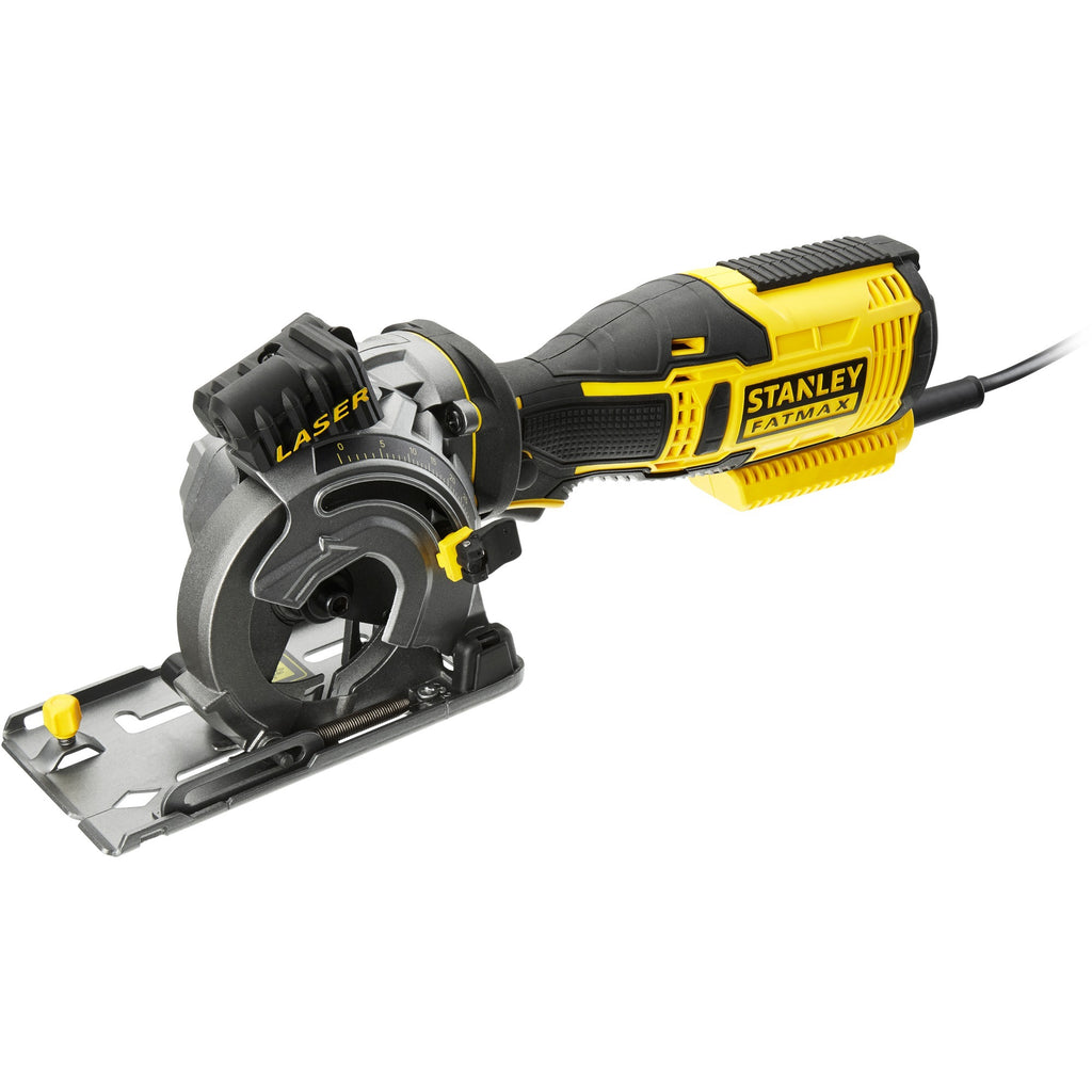 Stanley fatmax 650w multimateriaalzaag handcirkelzaag (geel zwart, met koffer)